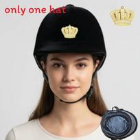 Jodinėjimo šalmas su aksominiu paviršiumi suaugusiems Lauko jojimo saugos įranga Black Gold