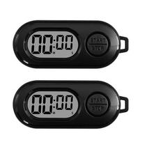 Portable Tiny Stopwatch Timer With Key Fastener For Fitness Studying And Kitchen Timing