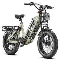 Juliet E-bike 1000W 48V 60Ah 20*4.0 Inch Fat Tire Off-Road Full Suspension Adult Luxury city outdoor commute Electric Bicycle Full Suspension
