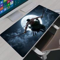 Mouse Pad PC Gamer Anime Desk Mat Non-Slip Rubber Laptop One Piece Zoro Playmat for Office Computer Accessories Gaming Mousepad 600x300x2mm