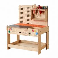 Medinis edukacinis Montessori STEM dirbtuvių stalas MASTERKIDZ su įrankiais