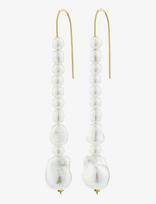 Pilgrim - Willpower Pearl Earrings Gold-Plated - Kabantys auskarai - Balta