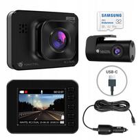 Automobilinis vaizdo registratorius NAVITEL RC2 DUAL su dviem kameromis, Full HD ir 32GB atminties kortele