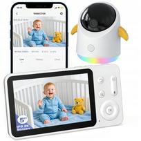 Elektroninė kūdikio auklė ieGeek su 5 colių LCD ekranu, Wi-Fi ir 2K kamera