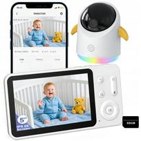 Elektroninė kūdikio auklė ieGeek su Wi‑Fi, HD kamera ir LCD ekranu