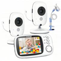 Elektroninė vaizdo auklė Boifun su kamera, LCD ekranu ir naktiniu režimu