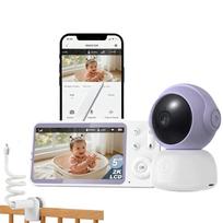 Elektroninė kūdikio auklė su kamera, Wi-Fi, LCD monitoriumi ir naktiniu režimu