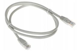 Conotech Ethernet LAN kabelis RJ45, Cat5e, U/UTP, 1 m, pilkas
