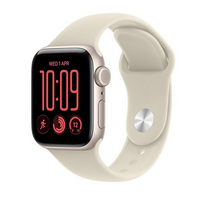 Apple Watch SE 3 GPS + Cellular 40mm Starlight Aluminium Case with Sand Sport Band - M/L