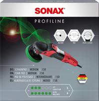 SONAX PROFILINE vidutinio kietumo putų poliravimo padas rotaciniams poliruokliams - Ø150 mm