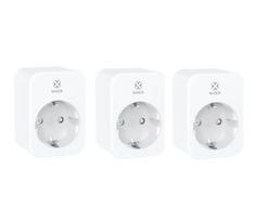 Išmanios Wi-Fi rozetės 3vnt., 3680W 16A, su energijos matavimu, TUYA / Smart Life, WOOX