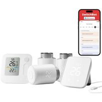 Switchbot Radiatoriaus termostatas Panel Combo W7830002, rinkinys, 3 termostatai, Hub 2, Climate Panel, Matter, WiFi, Alexa