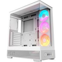 Nzxt S5 RGB CC-S51FW-01, kompiuterio korpusas, baltas, Midi-Tower, ATX, Mini-ITX, plienas, grūdintas stiklas
