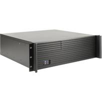 Inter-Tech IPC 3U-K-340L 88887332, serverio korpusas, juodas, 3U, ATX, 2x USB-A 3.2 Gen 1, 2x 80mm ventiliatoriai, 5x 3.5 colio