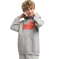 Džemperis vaikams Puma ESS Logo Lab Relaxed Hoodie pilkas