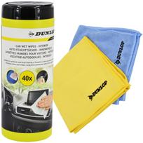 Automobilio Valymo šluostės (drėgnos) 40 Vnt. Ir 2 Vnt. 35x35 Cm „dunlop“