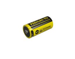 Nitecore NL169R įkraunama 16340/RCR123A Li-ion baterija – 950 mAh, USB-C įkrovimas, 3,6V