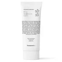 Transparent Lab - Lightweight Sunscreen SPF50+ - Lengvas Apsauginis Kremas Nuo Saulės - 100ml