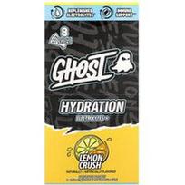 Ghost, „Hydration Electrolytes+“, citrinų skonio, 8 užkandžiams skirtos lazdelės po 9 g (0,32 uncijos)