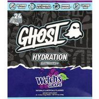 Ghost, „Hydration Electrolytes+“, „Welch's®“ vynuogių skonio, 24 užkandžiams skirtos lazdelės po 9,5 g (0,34 uncijos)