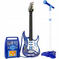 Aig elektrinė gitara vaikams mikrofonas stovas + stiprintuvas efektai melodijos