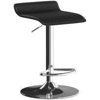 Baro kėdė, reguliuojamo aukščio, polivinilchloridas ir porolonas, 83 cm, juoda