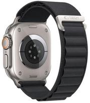 Juoda apyrankė Apple Watch 8 / 9 / 10 / 11 / 12 / SE / Ultra (44 / 45 / 46 / 49 mm) laikrodžiui "Tech-Protect Nylon Pro"