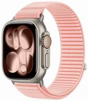 Rožinė apyrankė Apple Watch 8 / 9 / 10 / 11 / 12 / SE (40 / 41 / 42 mm) Laikrodžiui "Tech-Protect NylonLoop"
