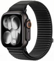 Juoda apyrankė Apple Watch 8 / 9 / 10 / 11 / 12 / SE (40 / 41 / 42 mm) Laikrodžiui "Tech-Protect NylonLoop"