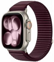 Bordo (Burgundy) apyrankė Apple Watch 8 / 9 / 10 / 11 / 12 / SE (40 / 41 / 42 mm) Laikrodžiui "Tech-Protect NylonLoop"