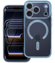 Šviesiai mėlynas / skaidrus dėklas Apple iPhone 17 Pro / 18 Pro telefonui "Electro Mag Cover"