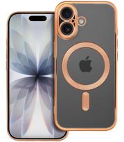 Auksinės spalvos / skaidrus dėklas Apple iPhone 17 telefonui "Electro Mag Cover"