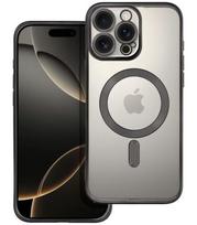 Juodas / skaidrus dėklas Apple iPhone 16 Pro Max telefonui "Electro Mag Cover"