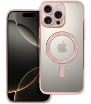 Rausvai auksinės spalvos / skaidrus dėklas Apple iPhone 16 Pro Max telefonui "Electro Mag Cover"