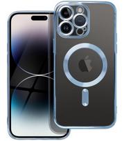 Mėlynas / skaidrus dėklas Apple iPhone 16 Pro Max telefonui "Electro Mag Cover"