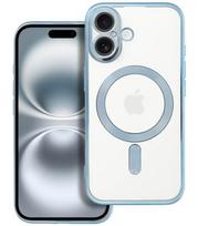Mėlynas / skaidrus dėklas Apple iPhone 16 telefonui "Electro Mag Cover"
