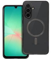 Juodas / skaidrus dėklas Samsung Galaxy A56 telefonui "Electro Mag Cover"