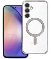 Pilka (Titanium) / skaidrus dėklas Samsung Galaxy A54 telefonui "Electro Mag Cover"