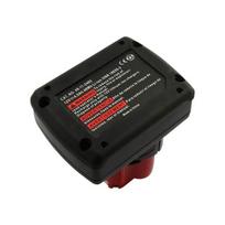 Baterija 12V Li-ion - AVIZAR - 4000mAh - Suderinama su Milwaukee įrankiais - Juoda/Raudona