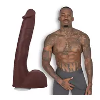 Doc Johnson Pressure ULTRASKYN realistinis dildo, rudas, 25 cm