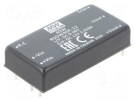 Converter: DC/DC | 40W | Uin: 9÷36VDC | Uout: 12VDC | Iout: 3.34A | THT