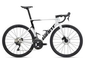 Giant Propel Advanced 2 28" plento dviračio anglies rėmas su hidrauliniais diskiniais stabdžiais, baltas, ML