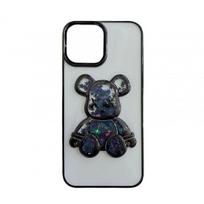 Aizmugurējais vāciņš iLike Apple iPhone 14 Silicone Case Print Desire Bear Black 4752192069827 ILIAPP14PDBB (4752192069827)