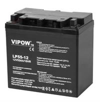 12 V 55 Ah akumuliatorius :: Gelio (GEL) :: 12 voltų, 55 ampervalandės (Ah) :: VIPOW