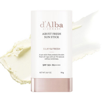 D'ALBA Air Fit Fresh Sun Stick SPF50+ pieštukinė apsauga nuo saulės (trumpas galiojimas)