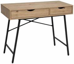 Rašomasis stalas su stalčiais Akord Furniture Factory Rax, 100 cm x 48 cm, 80.5 cm, artisan oak sp.