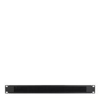 Inter-Tech Elektronik Handels Inter-Tech cable management bar with brush strip, Black
