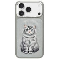 Case Nimmy Lucky Fashion Cat MagSafe for  iPhone 17 Pro Max / 18 Pro Max grey