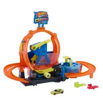 Žaislinė automobilių trasa Mattel Hot Wheels City Mega Loop Car Wash