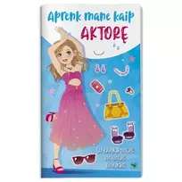 KNYGA Išmok mane kaip aktorę. Su daugkartiniais viniliniais lipdukais.